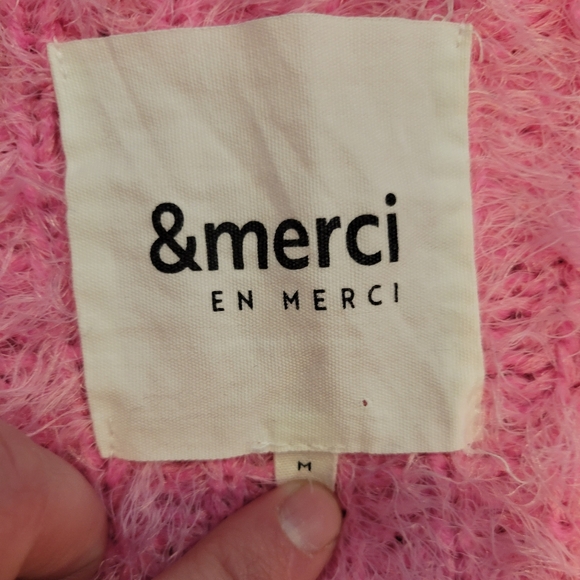 En Merci Women's Pink Sweater - Size Medium - Picture 3 of 3